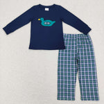 BLP0440 duck long shirt and long pants boy outfits