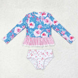 S0168 baby girl clothes flower girl swimsuit swimwear beach wear