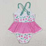 S0251 pre-order baby girl clothes cherry girl summer swimsuit