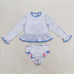 S0276 baby girl clothes sailboat girl summer swimsuit