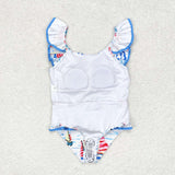 S0277 baby girl clothes sailboat girl summer swimsuit