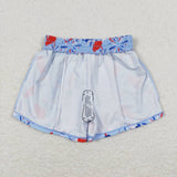 S0336 3-6M-6-7T baby boy clothes 4th of July patriotic boy summer swim shorts