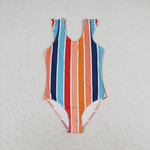 S0341  baby girl clothes stripe girl summer swimsuit beach wear