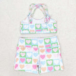 S0373  baby girl clothes love girl summer swimsuit beach wear