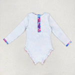 S0377  baby girl clothes floral girl summer swimsuit beach wear