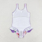 S0388  baby girl clothes 1989 singer  girl summer swimsuit beach wear  12-18M to 14-16T