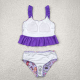 S0389   baby girl clothes 1989 singer  girl summer swimsuit beach wear  12-18M to 14-16T