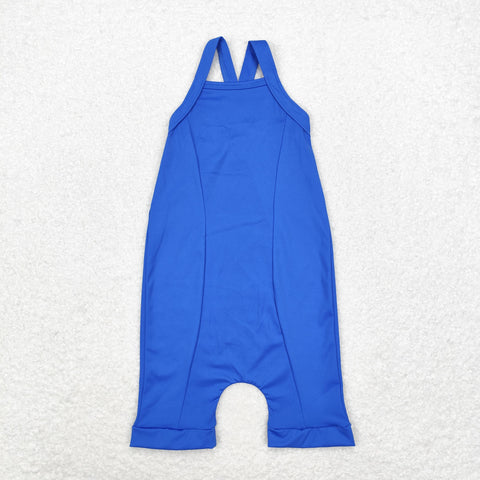 S0452   baby girl clothes blue girl summer beach wear yoga wear