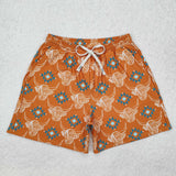 S0462  adult clothes highland cow adult men summer swim trunks