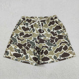 S0474   adult clothes brown camo adult men summer swim trunks