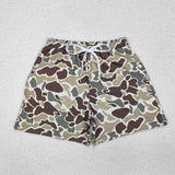 S0474   adult clothes brown camo adult men summer swim trunks