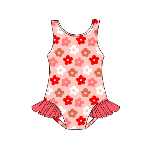 S0499 pre-order baby girl clothes flower girl summer swimsuit beach wear-2025.1.28