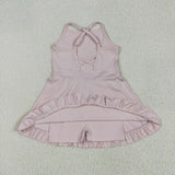 S0553  baby girl clothes pink girl summer yoga wear