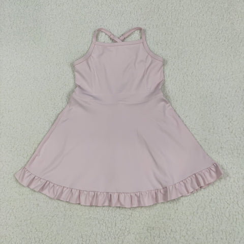 S0553  baby girl clothes pink girl summer yoga wear
