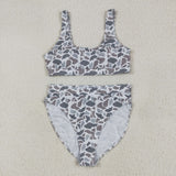 S0558  adult clothes Adult mom camo print Summer Swimsuit adult bikini