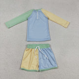 S0634  baby boy clothes blue boy summer swimsuit beach wear