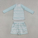 S0649  baby boy clothes blue boy summer swimsuit beach wear