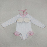S0655   baby girl clothes flower girl summer swimsuit beach wear