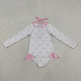 S0655   baby girl clothes flower girl summer swimsuit beach wear