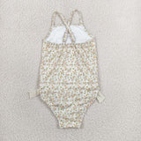 S0723   baby girl clothes floral print girl summer swimsuit beach wear