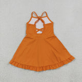 S0780   baby girl clothes navy blue print girl summer swimsuit beach wear