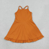 S0780   baby girl clothes navy blue print girl summer swimsuit beach wear
