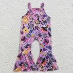 Halloween purple kids one-piece jumpsuit