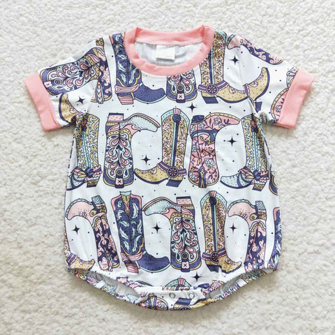 Toddler baby boots short sleeve bubble