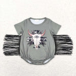 SR0579 pre-order baby girl clothes cow baby western bubble