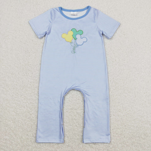 SR0612 baby boy clothes  embroidery cartoon mouse boy summer romper