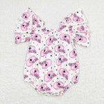 SR0709  baby girl clothes girl cowboy pink bubble