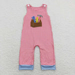 SR0822 baby boy clothes embroidery toddler summer cothes boy toolbox summer romper