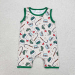 SR0914 baby boy clothes fishing print boy summer romper