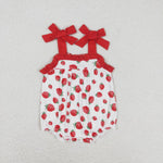 SR0916 baby girl clothes strawberry girl summer  bubble