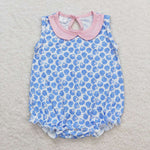 SR1003  baby girl clothes shell girl summer romper