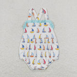 SR1060  baby girl clothes sailboat toddler girl summer bubble