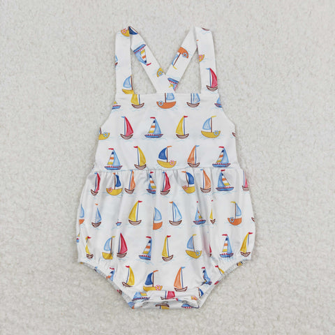 SR1061 baby boy clothes sailboat toddler boy summer bubble