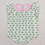 SR1068 baby girl clothes crocodile toddler girl summer bubble