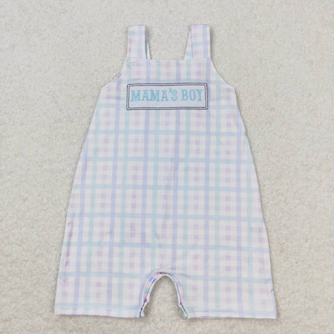 SR1092 baby boy clothes embroidery mamas boy toddler boy mother's day summer bubble