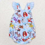 SR1114 baby girl clothes cartoon dog  toddler girl summer bubble