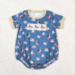 SR1134  baby boy clothes embroidery mallard toddler boy summer bubble