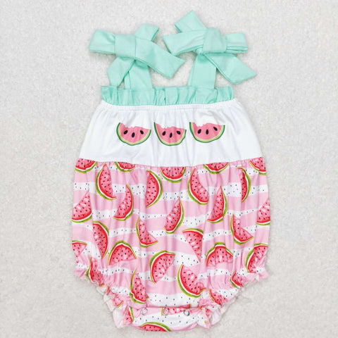 SR1157  baby girl clothes watermelon toddler girl summer bubble