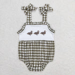 SR1168 baby girl clothes duck gingham toddler girl summer bubble