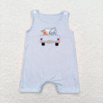 SR1170   baby boy clothes embroidery puppy fishing toddler boy summer bubble