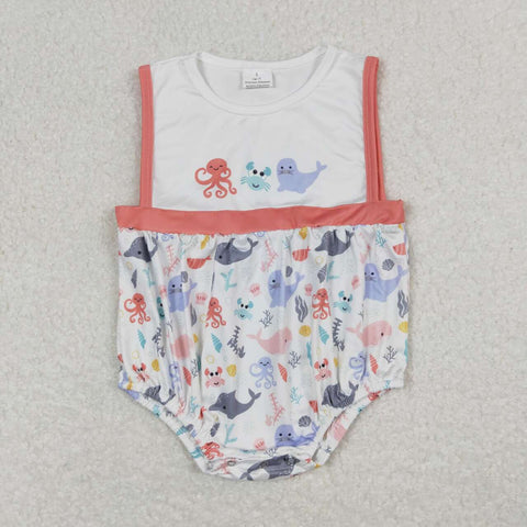 SR1188 baby boy clothes sea animal toddler boy summer bubble