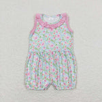 SR1262 baby girl clothes floral toddler girl summer bubble