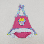 SR1346   baby girl clothes cartoon mouse toddler girl summer bubble