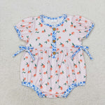 SR1425   baby girl clothes peach toddler girl summer bubble