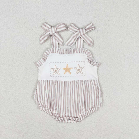 SR1488 baby girl clothes starfish toddler girl summer bubble