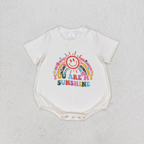 SR1499 baby girl clothes you are my sunshine toddler girl summer bubble